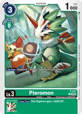 Pteromon, Digimon card P-131