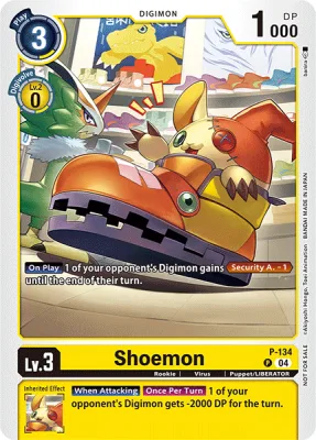 Shoemon, Digimon card P-134