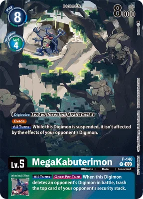 MegaKabuterimon, Digimon card P-140