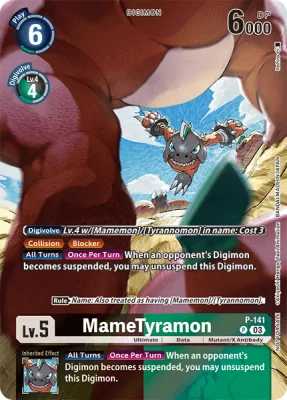 MameTyramon, Digimon card P-141