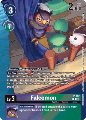 Falcomon, Digimon card P-142