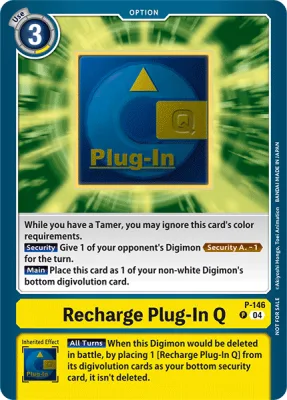 Reload Plug-In Q, Digimon card P-146