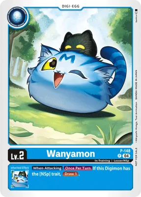 Wanyamon, Digimon card P-148
