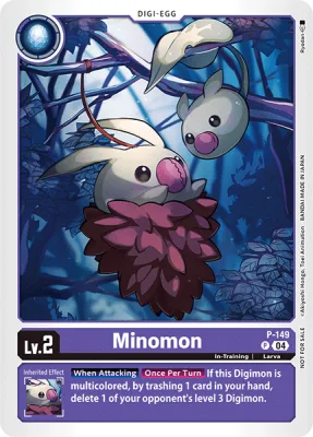 Minomon, Digimon card P-149