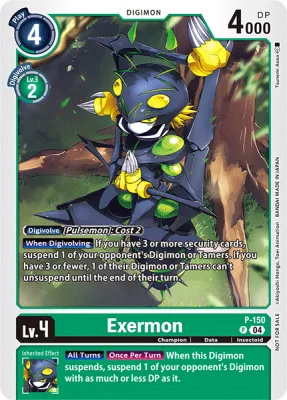 Exermon, Digimon card P-150