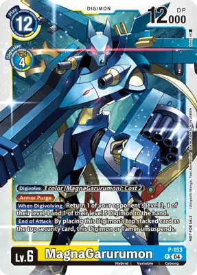 MagnaGarurumon, Digimon card P-153