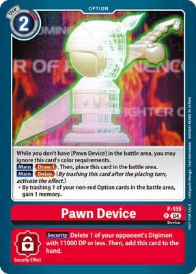 Pawn Device, Digimon card P-155