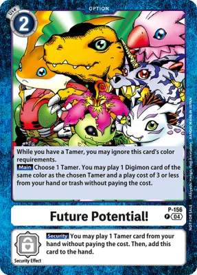 Future Potential!, Digimon card P-156
