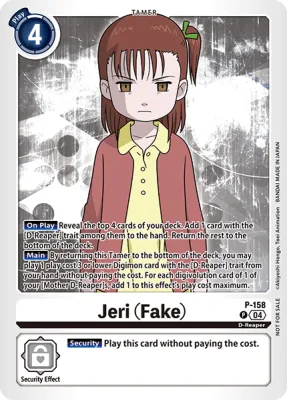 Jeri (Fake), Digimon card P-158