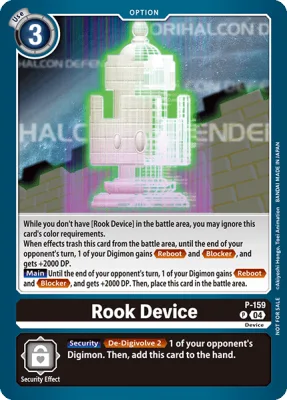 Rook Device, Digimon card P-159
