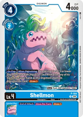 Shellmon, Digimon card P-164