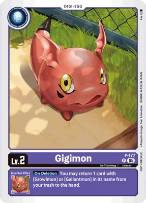 Gigimon, Digimon card P-177