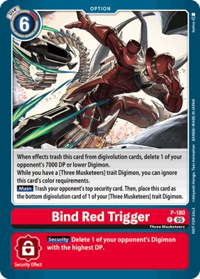 Bind Red Trigger, Digimon card P-180