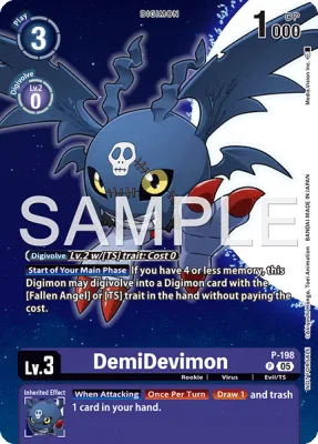 DemiDevimon, Digimon card P-198