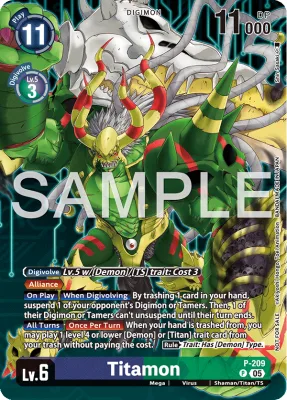 Titamon, Digimon card P-209