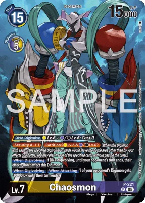 Chaosmon, Digimon card P-221