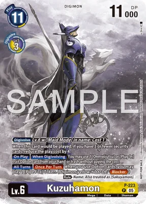 Kuzuhamon, Digimon card P-223