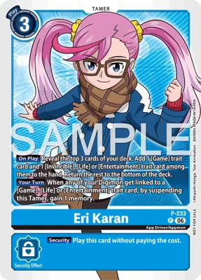 Eri Karan, Digimon card P-233