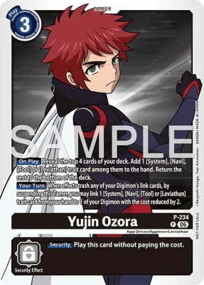 Yujin Ozora, Digimon card P-234