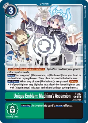 Unique Emblem: Machina's Ascension, Digimon card P-237