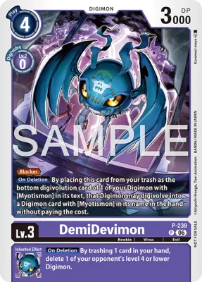 DemiDevimon, Digimon card P-239