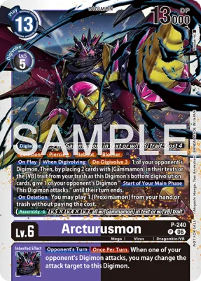 Arcturusmon, Digimon card P-240
