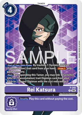 Rei Katsura, Digimon card P-242