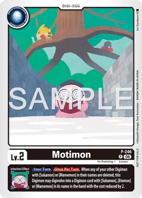 Motimon, Digimon card P-246