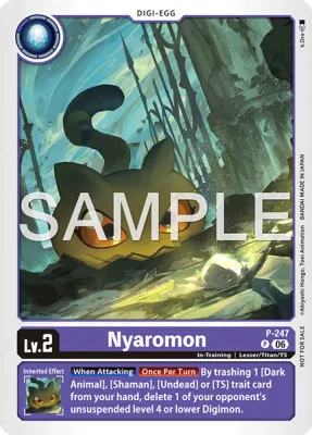Nyaromon, Digimon card P-247
