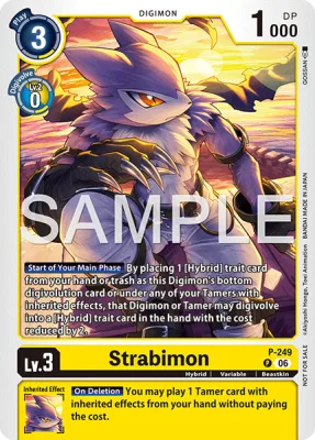 Strabimon, Digimon card P-249