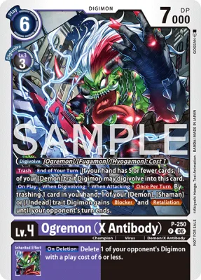 Ogremon (X Antibody), Digimon card P-250