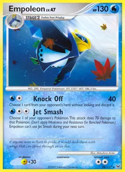 Empoleon — Platinum #26, 2009. Illustrated by Mitsuhiro Arita.