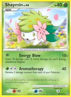 Shaymin — Platinum #38, 2009. Illustrated by Kouki Saitou.
