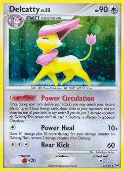 Delcatty — Platinum #4, 2009. Illustrated by Mitsuhiro Arita.