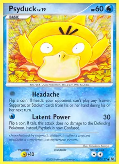 Psyduck — Platinum #87, 2009. Illustrated by Tomokazu Komiya.