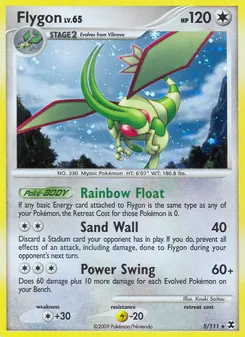 Flygon — Rising Rivals #5, 2009. Illustrated by Kouki Saitou.