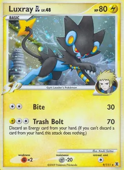 Luxray GL — Rising Rivals #9, 2009. Illustrated by Kouki Saitou.