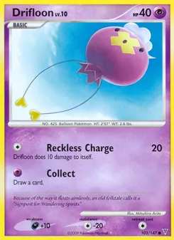Drifloon — Supreme Victors #103, 2009. Illustrated by Mitsuhiro Arita.
