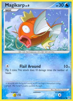Magikarp — Supreme Victors #110, 2009. Illustrated by Masakazu Fukuda.