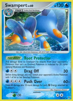 Swampert — Supreme Victors #12, 2009. Illustrated by Kagemaru Himeno.