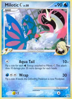 Milotic C — Supreme Victors #35, 2009. Illustrated by kawayoo.