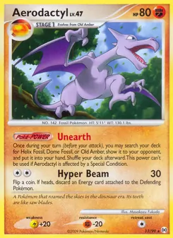 Aerodactyl — Arceus #13, 2009. Illustrated by Masakazu Fukuda.