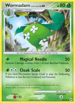 Wormadam Plant Cloak — Arceus #49, 2009. Illustrated by Kouki Saitou.