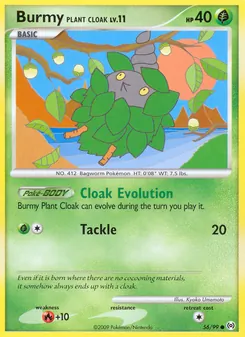 Burmy Plant Cloak — Arceus #56, 2009. Illustrated by Kyoko Umemoto.