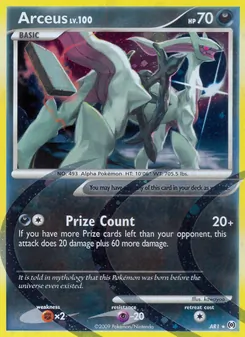 Arceus — Arceus #AR1, 2009. Illustrated by kawayoo.