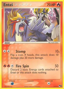 Entei — POP Series 2 #1, 2005. Illustrated by Kouki Saitou.