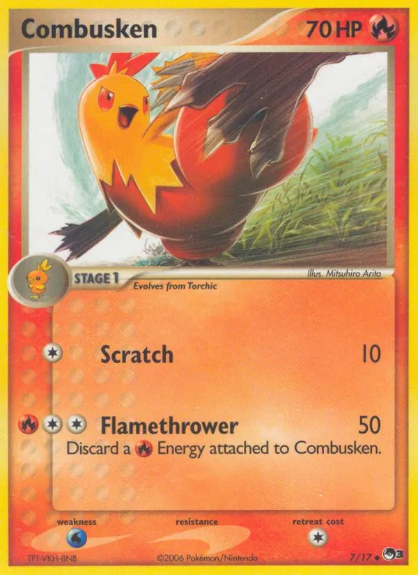 Combusken — POP Series 3 #7, 2006. Illustrated by Mitsuhiro Arita.