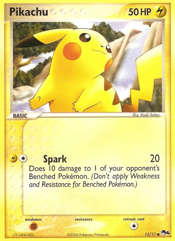 Pikachu — POP Series 4 #13, 2006. Illustrated by Kouki Saitou.
