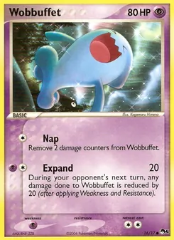 Wobbuffet — POP Series 4 #16, 2006. Illustrated by Kagemaru Himeno.