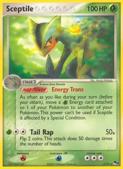 Sceptile — POP Series 4 #5, 2006. Illustrated by Atsuko Nishida.